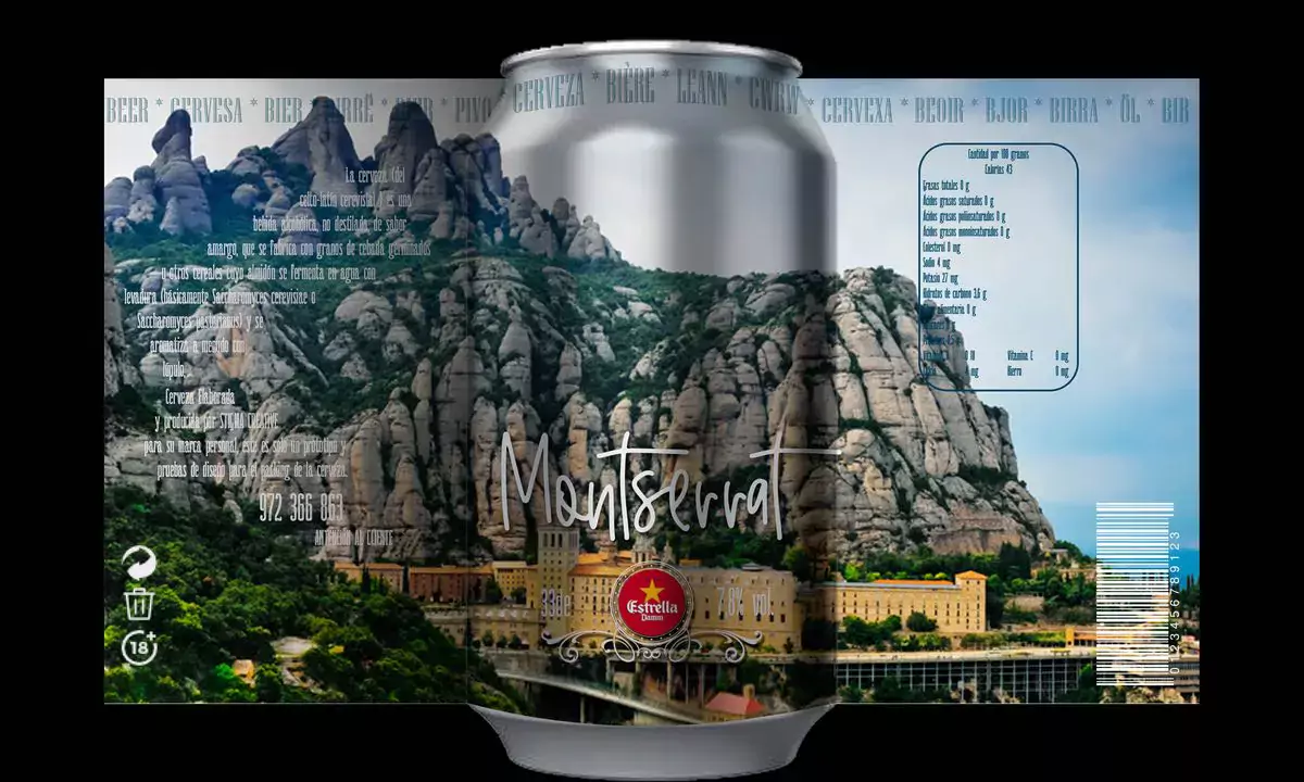 Estrella Damm, diseño de latas de cerveza packaging premium estrella damm para cervezas artesanas