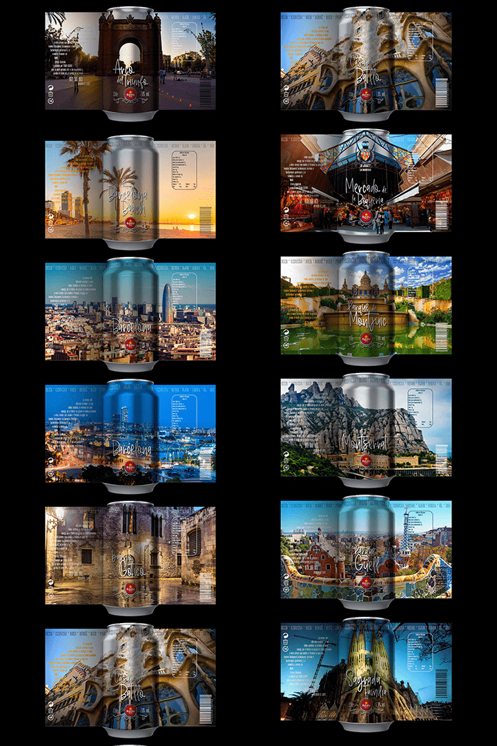 Estrella Damm, diseño de latas de cerveza diseño de latas de cerveza