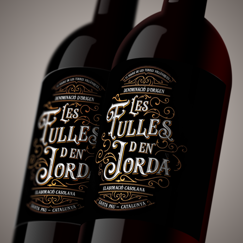 Diseño de etiquetas para botellas de vino
