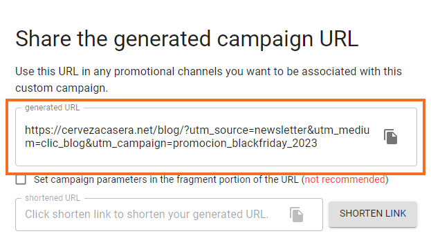 Parámetros UTM: Optimizando tu Estrategia de Marketing ejemplo de campaña rastreada con utm en google analytics