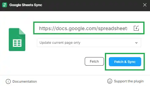 Importar imágenes y datos a Figma desde Excel google sheets sync