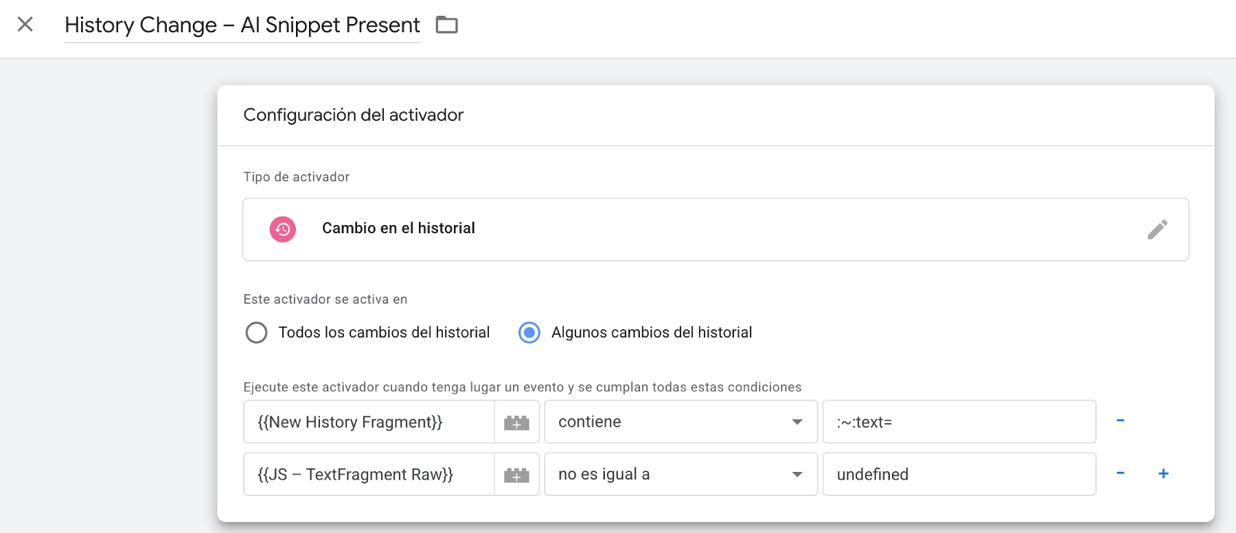 Cómo medir el tráfico de la vista generada con IA en Google activador ia tag manager