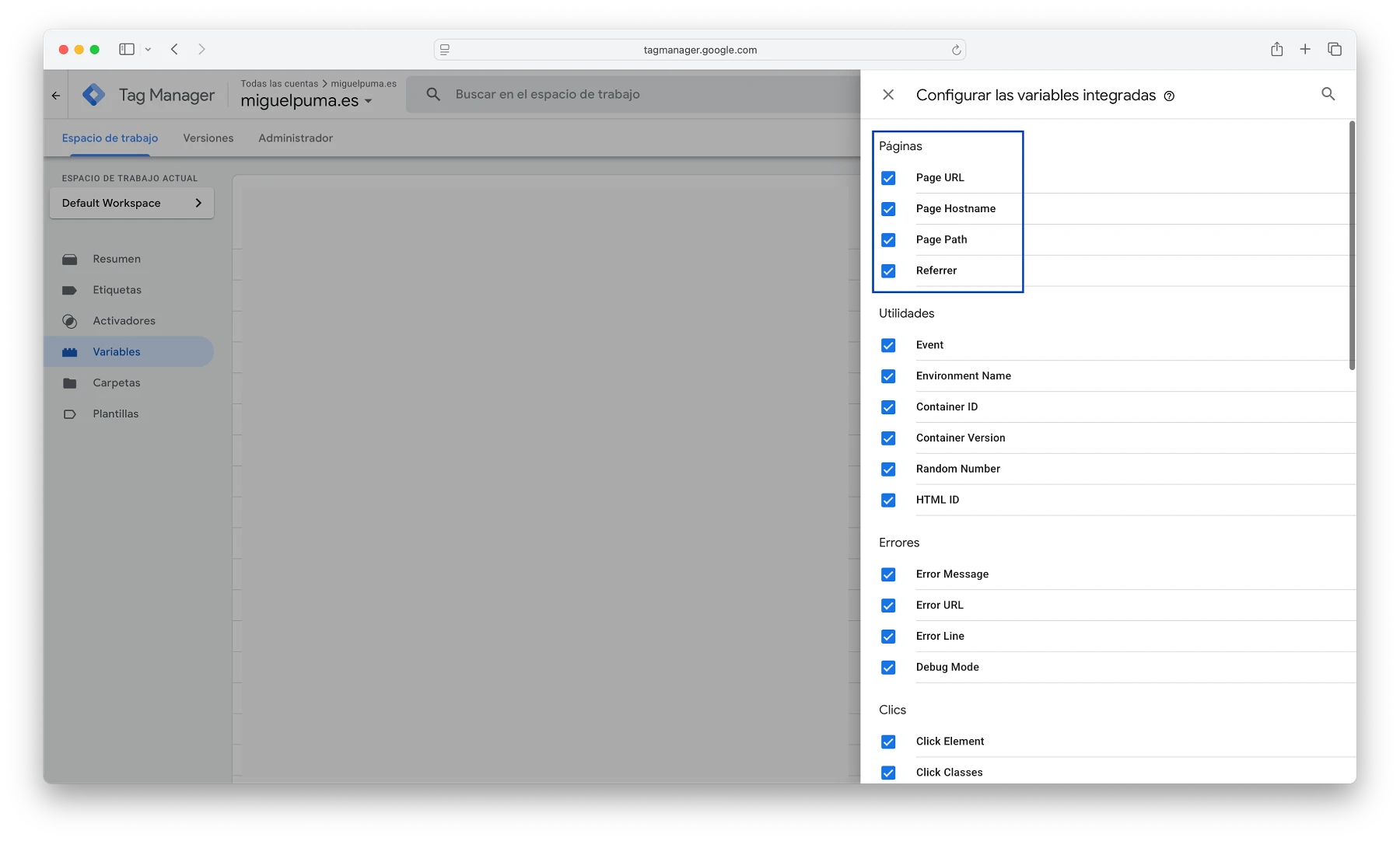 Cómo medir el tráfico de la vista generada con IA en Google configuracion tag manager