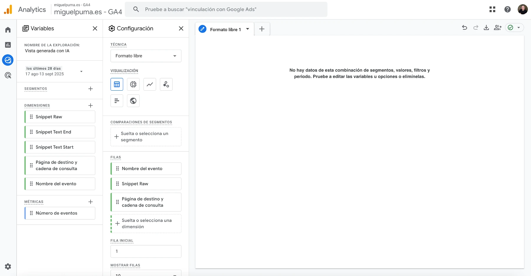 Cómo medir el tráfico de la vista generada con IA en Google informes adaptados en ga4